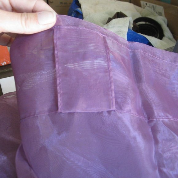IKEA Sheer Curtain Panels Purple Drapes Light Filtering Sarita 1 pair/2 panel - Picture 3 of 3
